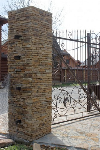 Kamenclub.ru: Песчаник (хворост) art PSG-5-06  купить в Мариуполе    1 900 руб/кв.м   фото КАМЕНЬ КЛУБ