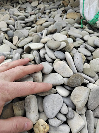 Галька черноморская фр. 40-70 мм.  купить в Мариуполе фото Камень Клуб