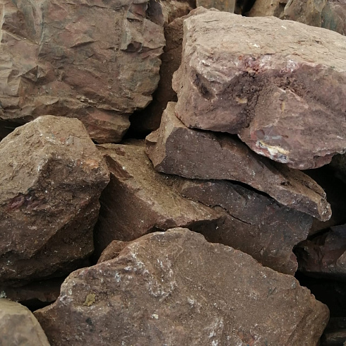 фото Яшма красная  (фр. 70-100 мм)  купить в Мариуполе в интернет-портале КАМЕНЬ КЛУБ