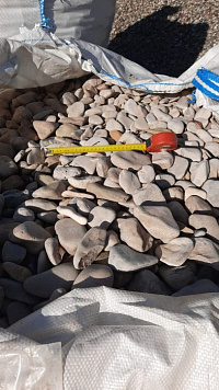 Галька каспийская фр. 40-70 мм.  купить в Мариуполе фото Камень Клуб