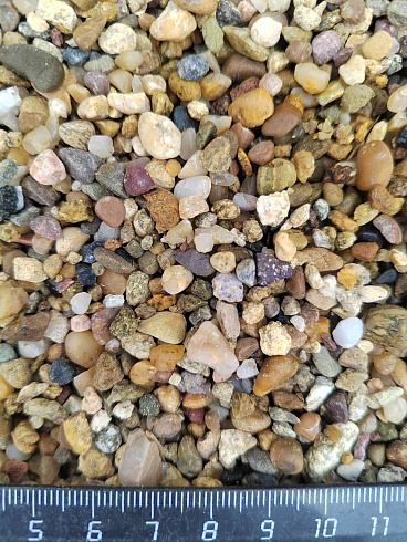 Галька речная окат (рыжая) фр.3-5 мм купить в Мариуполе 