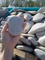 Галька черноморская фр. 100-150 мм.  купить в Мариуполе фото Камень Клуб