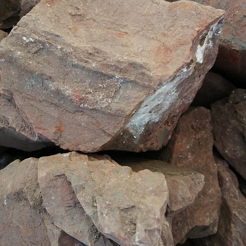 фото Яшма красная  (фр. 70-100 мм)  купить в Мариуполе в интернет-портале КАМЕНЬ КЛУБ