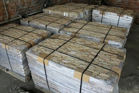 Kamenclub.ru: Песчаник (лапша) art PSG-3-01  купить в Мариуполе    2300 руб/кв.м   фото КАМЕНЬ КЛУБ