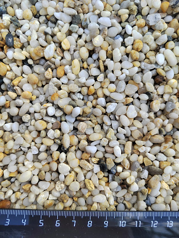 фото Галька крымская жемчужная фр. 3-5 мм. купить в Мариуполе  в интернет-портале КАМЕНЬ КЛУБ