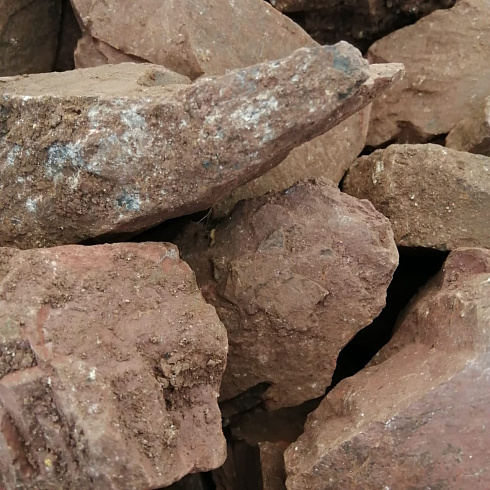 фото Яшма красная  (фр. 70-100 мм)  купить в Мариуполе в интернет-портале КАМЕНЬ КЛУБ