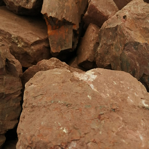 фото Яшма красная  (фр. 70-100 мм)  купить в Мариуполе в интернет-портале КАМЕНЬ КЛУБ