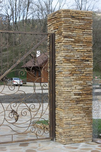 Kamenclub.ru: Песчаник (хворост) art PSG-5-06  купить в Мариуполе    1 900 руб/кв.м   фото КАМЕНЬ КЛУБ