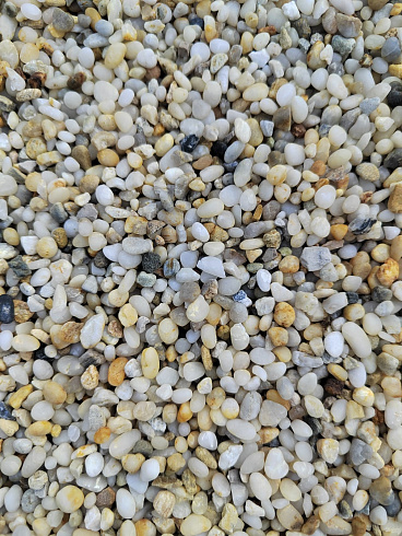 фото Галька крымская жемчужная фр. 3-5 мм. купить в Мариуполе  в интернет-портале КАМЕНЬ КЛУБ