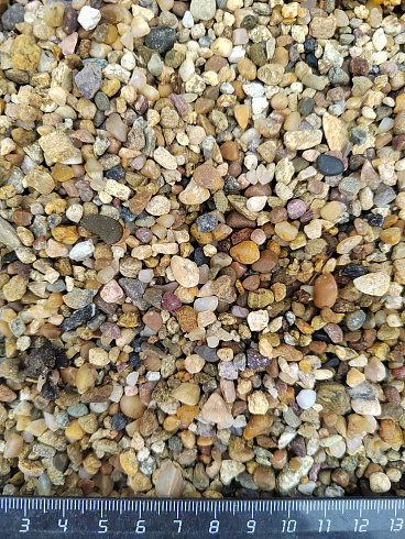 Галька речная окат (рыжая) фр.3-5 мм купить в Мариуполе 