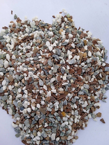 Kamenclub.ru: Мраморная крошка (щебень крошка микс : белый-черный-розовый) фр. 5-10 мм.  купить в Мариуполе мрамор белый, черный, розовый, разноцветный микс декоративная мраморная каменная крошка 12000 руб/т   фото КАМЕНЬ КЛУБ