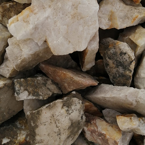 фото Кварц ( фр. 70-100 мм)  купить в Мариуполе в интернет-портале КАМЕНЬ КЛУБ