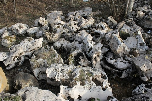 Kamenclub.ru: Выветренный известняк (степной) фр. 500-1500 мм.  купить в Мариуполе    10000 руб/т   фото КАМЕНЬ КЛУБ