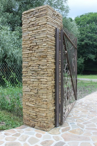 Kamenclub.ru: Песчаник (хворост) art PSG-5-06  купить в Мариуполе    1 900 руб/кв.м   фото КАМЕНЬ КЛУБ