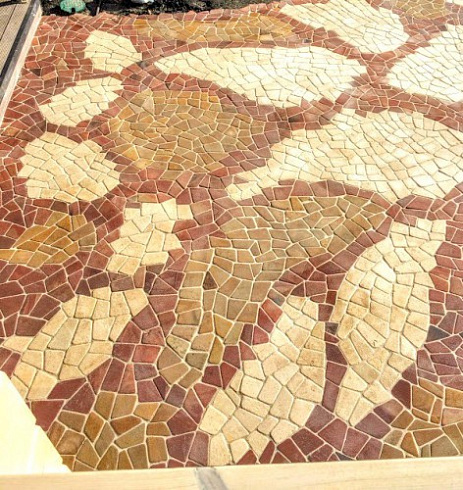 Kamenclub.ru: Песчаник брусчатка (Готика) art PSG-L-01  купить в Мариуполе    2300 руб/кв.м   фото КАМЕНЬ КЛУБ