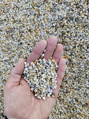 Галька крымская жемчужная фр. 3-5 мм.  купить в Мариуполе фото Камень Клуб